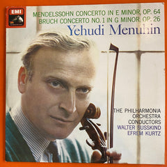 Mendelssohn / Bruch - Yehudi Menuhin, Walter Susskind, Efrem Kurtz / Concerto In E Minor, Op. 64 - Concerto No. 1 In G Minor, Op. 26, LP