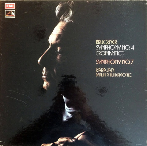 Bruckner, Karajan / Symphonies No: 4 ("Romantic") & 7,  3 LP Box