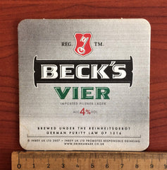 Beck's Vier, Bardak Altlığı