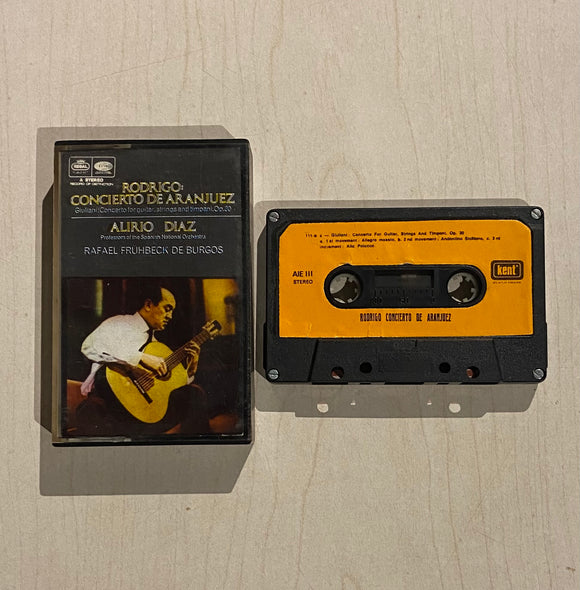 Alirio Diaz, Rodrigo, Giuliani, Rafael Frühbeck De Burgos / Concierto De Aranjuez - Concerto For Guitar, Strings And Timpani, Op. 30, Kaset