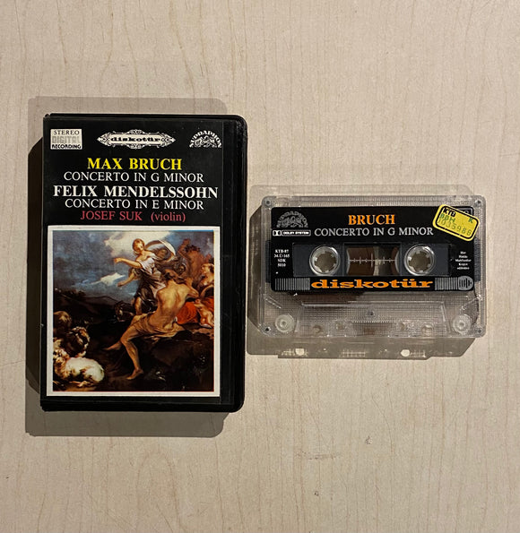 Max Bruch, Felix Mendelssohn-Bartholdy - Josef Suk, Karel Ančerl / Concerto In G Minor - Concerto In E Minor, Kaset
