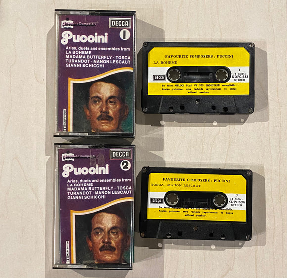 Puccini / Favourite Composers: Puccini, 2 x Kaset