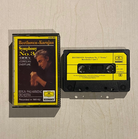 Beethoven • Karajan, Berlin Philharmonic Orchestra / Symphony No.3 »Eroica« - »Coriolan« Overture, Kaset
