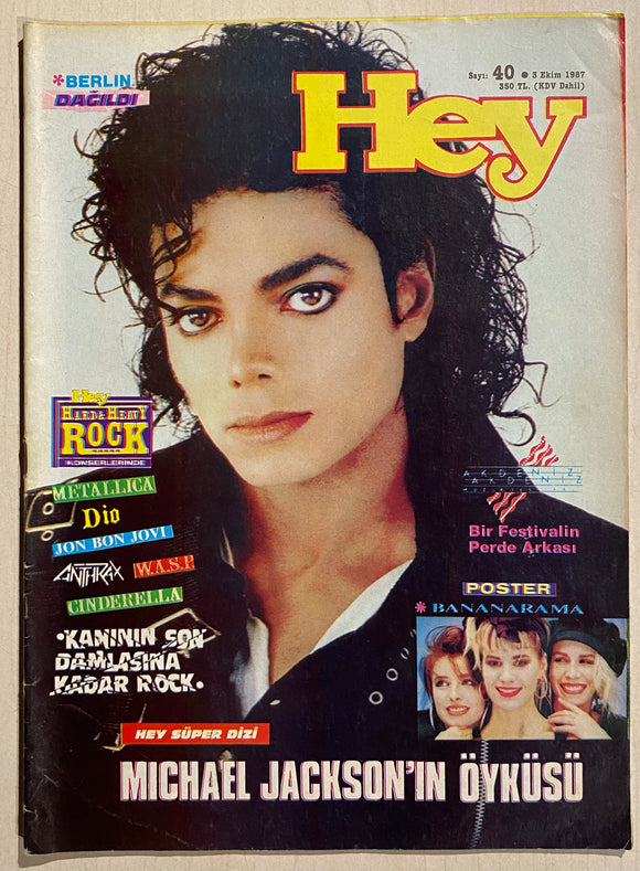 Hey, 1987, Sayı: 40, 3 Ekim, Dergi