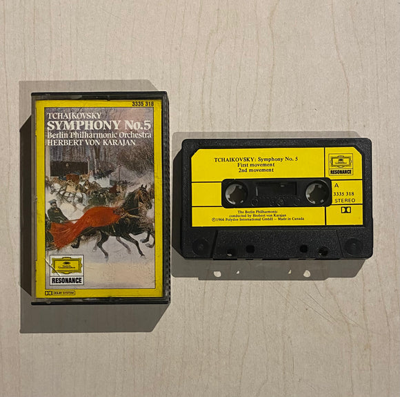 Tchaikovsky, Karajan, Berlin Philharmonic Orchetra / Symphony No. 5 E minor, Op.64, Kaset