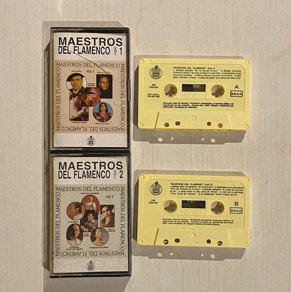 Çeşitli Sanatçılar / Maestros Del Flamenco Vol 1 & Vol 2, 2 x Kaset