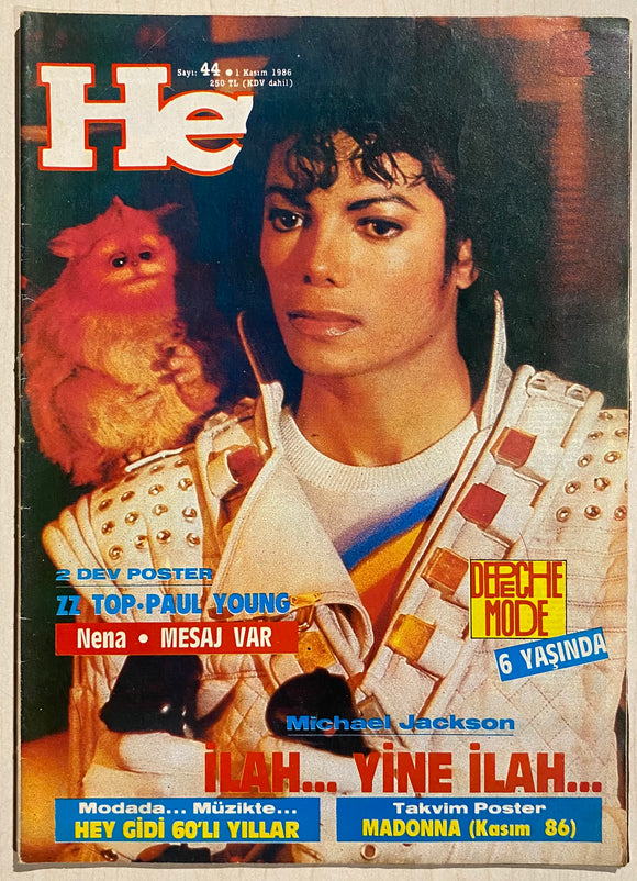 Hey, 1986, Sayı: 44, 1 Kasım, Dergi