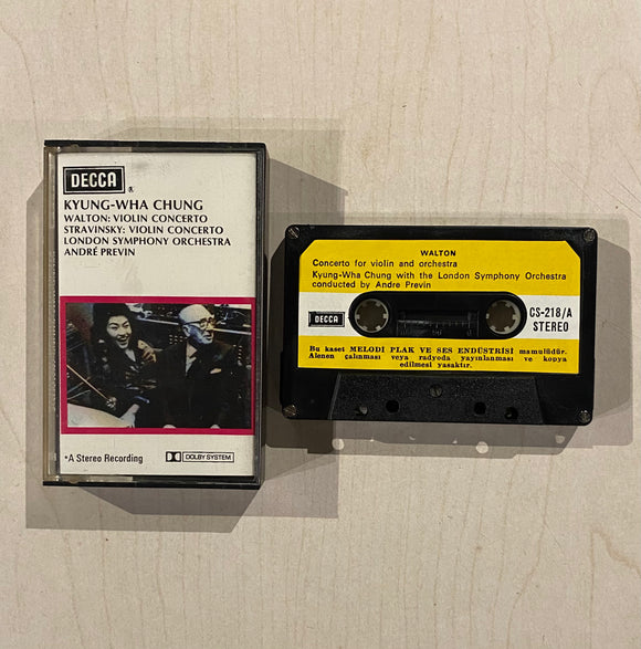 Walton - Stravinsky, Kyung-Wha Chung, André Previn / Violin Concertos, Kaset