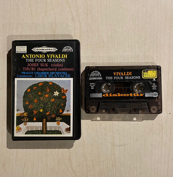 Antonio Vivaldi, Josef Suk, Libor Hlaváček / The Four Seasons (Concertos For Violin And Orchestra, Op. 8, Nos. 1-4), Kaset