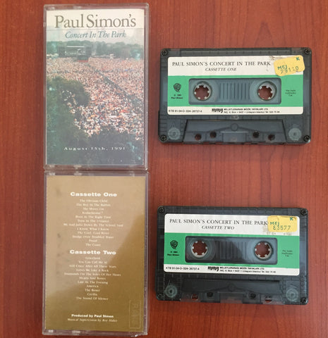 Paul Simon / Paul Simon's Concert in the Park, August 15th, 1991, 2 x Kaset Set