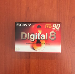 SONY Digital 8 LP 90 - SP 60, Boş Video Kaset
