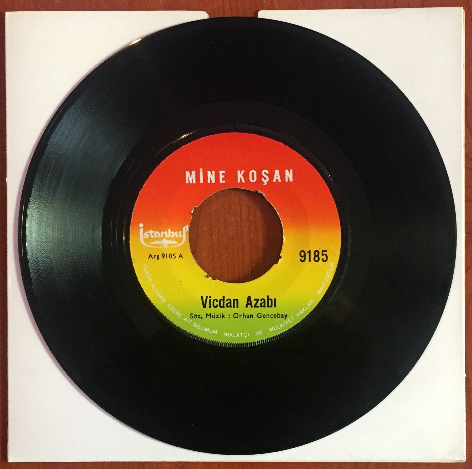 Mine Koşan, Vicdan Azabı / Yağmur, 45'lik – Vintage Records