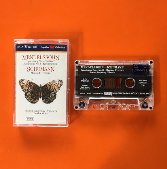 Mendelssohn, Symphony No.4&5 / Schumann, Manfred Overture, Kaset