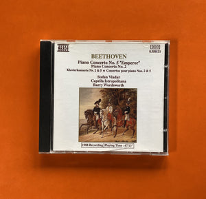 Beethoven, Stefan Vladar, Capella Istropolitana, Barry Wordsworth / Piano Concerto No. 5 "Emperor" - Piano Concerto No. 2, CD Naxos 550121