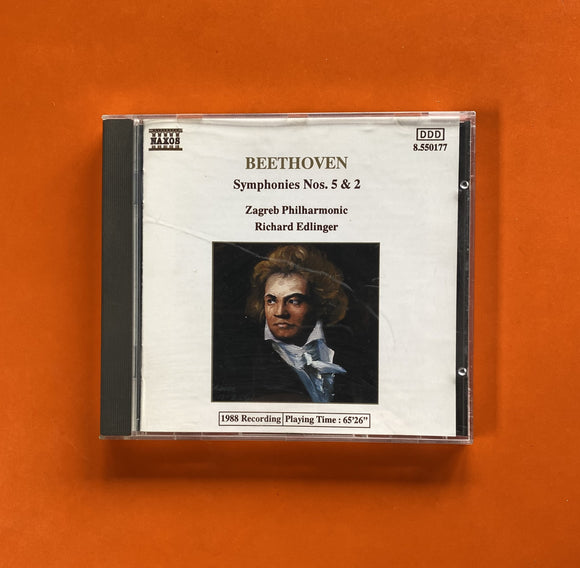 Beethoven, Richard Edlinger / Symphonies Nos. 5 & 2, CD Naxos 550177