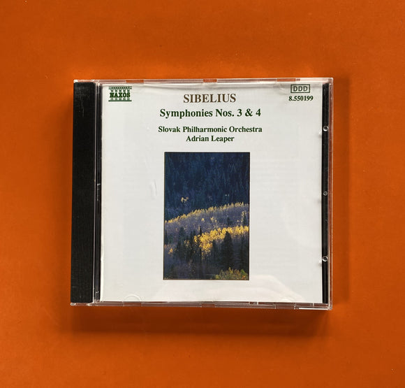 Sibelius, Adrian Leaper / Symphonies Nos. 3 & 4, CD Naxos 550199