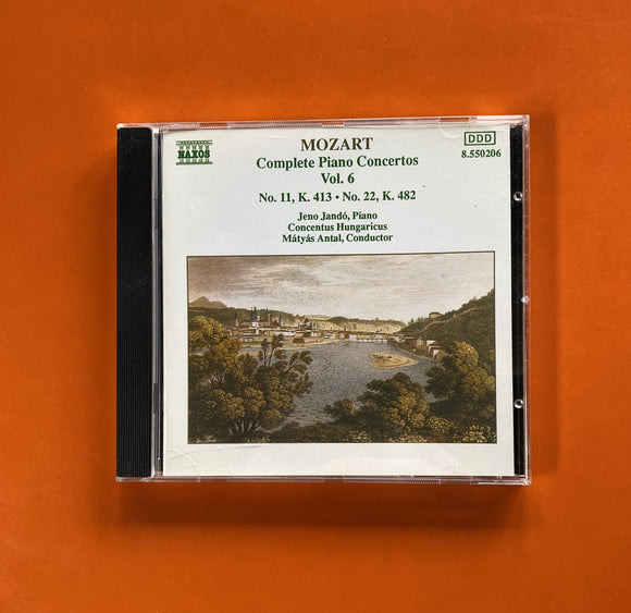 Mozart, Jenö Jandó, Concentus Hungaricus, Mátyás Antal / Complete Piano Concertos, Vol. 6 - No. 11, K. 413, No. 22, K. 482, CD Naxos 550206