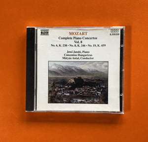 Mozart, Jenö Jandó, Concentus Hungaricus, Mátyás Antal / Complete Piano Concertos Vol. 8, CD Naxos 550208