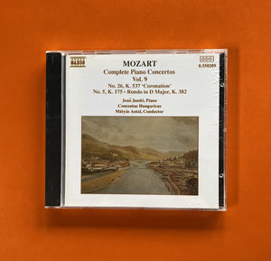 Mozart, Jenö Jandó, Concentus Hungaricus, Mátyás Antal / Complete Piano Concertos, Vol. 9, CD Naxos 550209