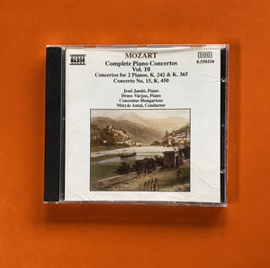 Mozart, Jenö Jandó, Dénes Várjon, Concentus Hungaricus, Mátyás Antal / Complete Piano Concertos Vol. 10, CD Naxos 550210