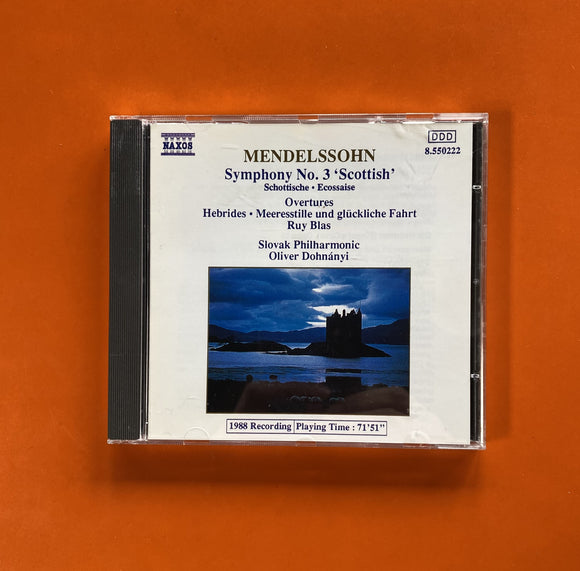 Mendelssohn, Oliver Dohnanyi / Symphony No. 3 