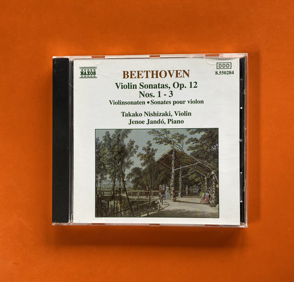 Beethoven, Takako Nishizaki, Jenö Jandó / Violin Sonatas, Op. 12 Nos. 1 - 3, CD Naxos 550284