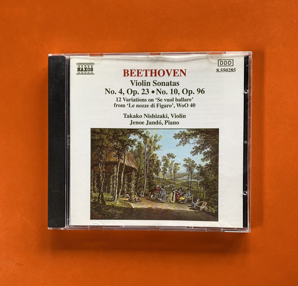 Beethoven, Takako Nishizaki, Jenö Jandó / Violin Sonatas: No. 4, Op. 23; No. 10, Op. 96 - 12 Variations On 'Se Vuol Ballare' From 'Le Nozze Di Figaro', Wo0 40, CD Naxos 550285