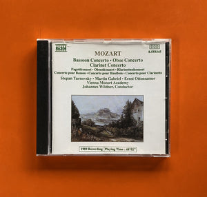 Mozart, Stepan Turnovsky • Martin Gabriel • Ernst Ottensamer / Bassoon Concerto • Oboe Concerto • Clarinet Concerto, CD Naxos 550345