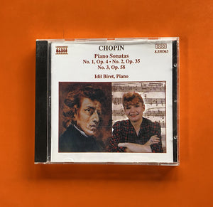 Chopin, İdil Biret / Piano Sonatas No.1, Op. 4 • No. 2, Op. 35 • No. 3, Op. 58, CD Naxos 550363
