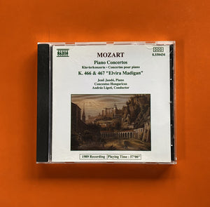 Mozart, Jenö Jandó, András Ligeti / Piano Concertos K.466 & 467 "Elvira Madigan", CD Naxos 550434