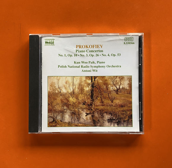 Prokofiev – Kun Woo Paik, Antoni Wit / Piano Concertos No. 1, Op. 10 · No. 3, Op. 26 · No. 4, Op. 53, CD Naxos 550566