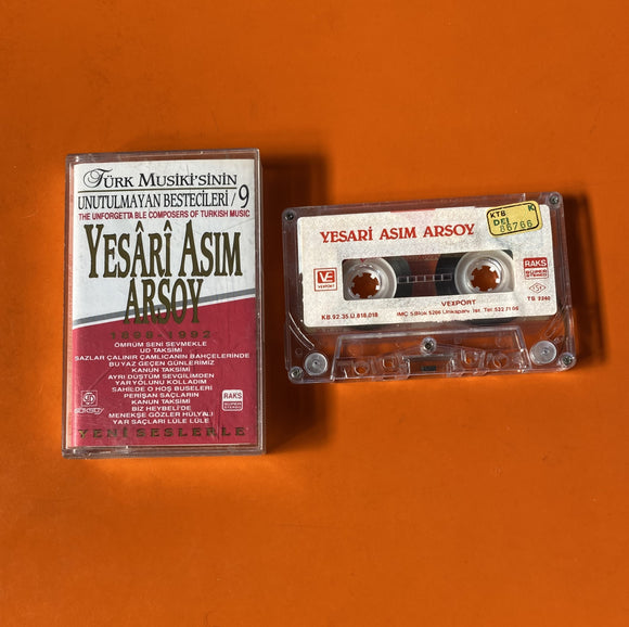 Yesari Asım Arsoy / Türk Musikisi'nin Unutulmayan Bestecileri - 09, Kaset