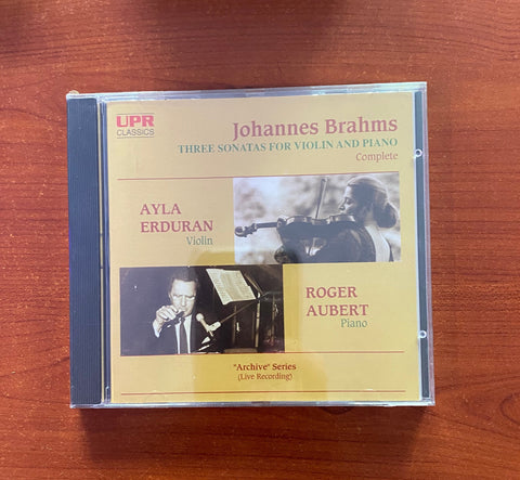 Ayla Erduran, Roger Aubert, Brahms / Three Sonatas For Violin And Piano, CD