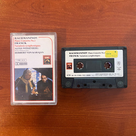 Rachmaninov - Franck, Karajan / Piano Concerto No.2 - Variations Symphoniques, Kaset