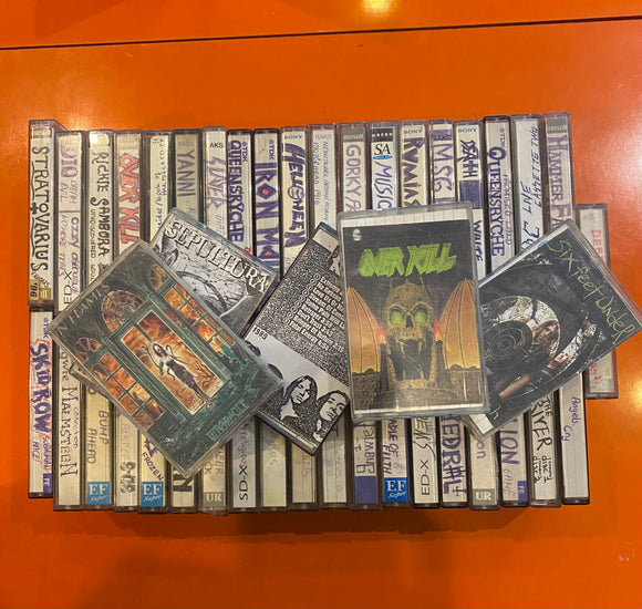 Hard Rock, Heavy Metal Ağırlıklı 44 Adet Kaset İçeren Lot, Kaset