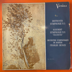 Schubert - Beethoven, Charles Munch / Symphonie N.8 "Inachevee" - Symphonie N.5, LP