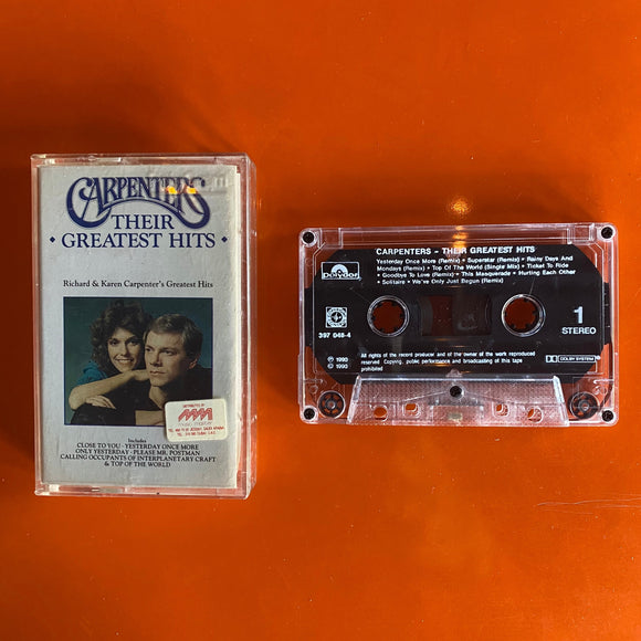 Carpenters / Their Greatest Hits, Kaset