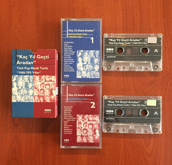 Çeşitli Sanatçılar / Kaç Yıl Geçti Aradan - Türk Pop Müzik Tarihi 1960-70'li Yıllar, 2 x Kaset Set