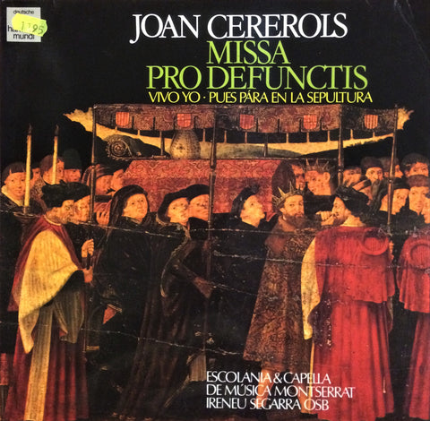 Joan Cererols / Missa Pro Defunctis, LP