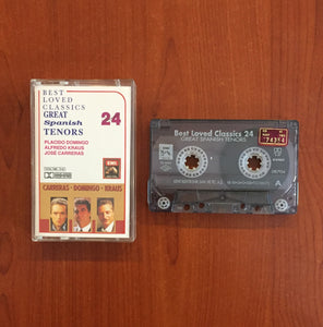 Placido Domingo - Alfredo Kraus - Jose Carreras / Great Spanish Tenors Best Loved Classics 24, Kaset