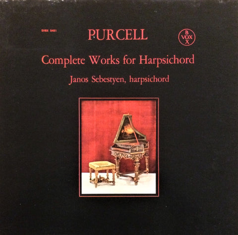 Henry Purcell, Janos Sebestyen / Complete Works For Harpsichord, 3 LP Box