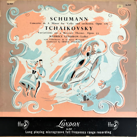 Tchaikovsky, Schumann, Gendron, Schumann / Schumann Concerto In A Minor / Tchaikovsky Variations On A Rococo Theme, LP