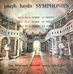 Joseph Haydn / Symphonies - No. 6 In D Major "Le Matin" - No. 7 In C Major "Le Midi" - No. 8 In G Major "Le Soir", LP