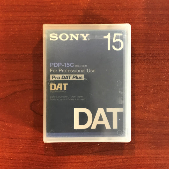 SONY PDP-15C DAT, Boş Kaset