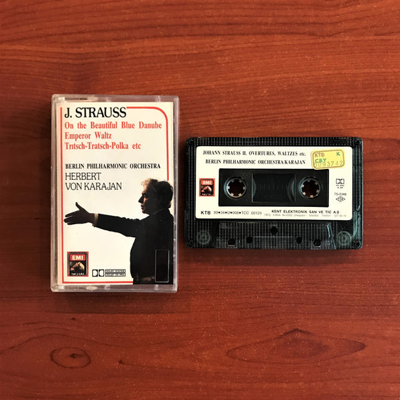 Johann Strauss, Karajan / II Overtures, Waltzes etc., Kaset