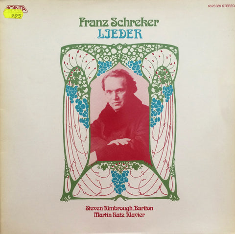 Franz Schreker / Lieder, LP