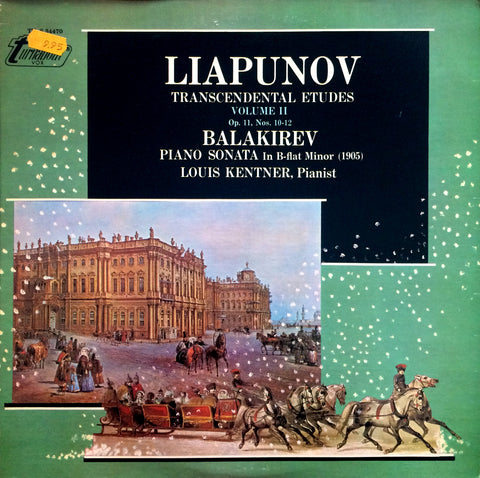 Liapunov / Transcendental Etudes, Balakirev / Piano Sonata in B-flat minor, LP