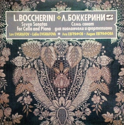 Boccherini / Seven Sonatas for Cello & Piano, LP